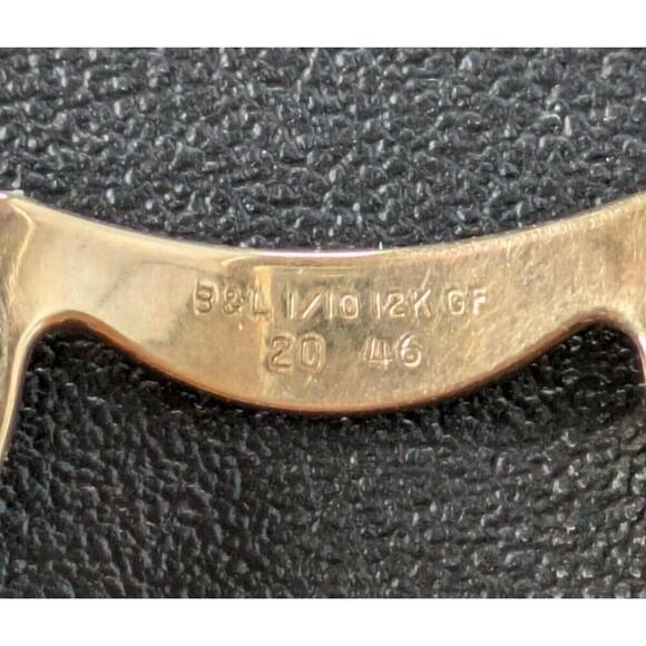 Vintage Cat Eye Bausch & Lomb Eyeglasses Black B&L Gold Filled Granny Bifocals - Picture 8 of 16